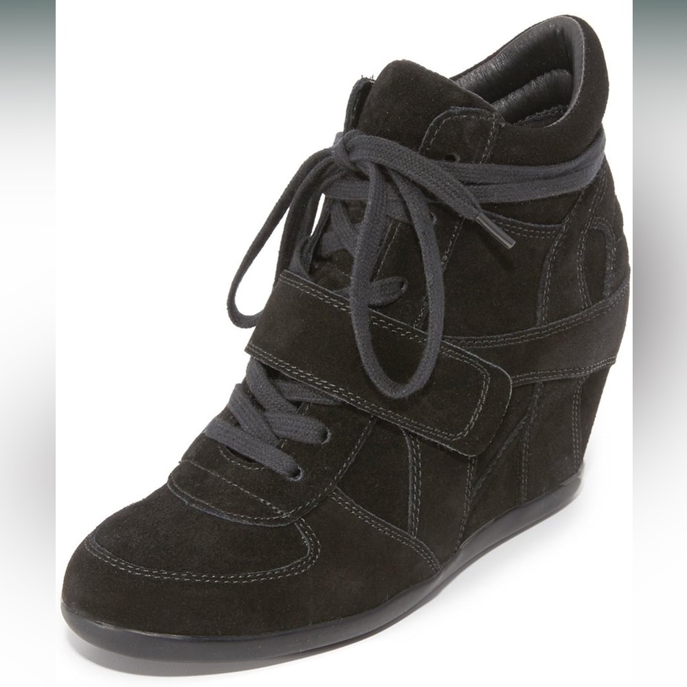 SAVE $150 - NEW RARE ASH BOWIE WEDGE HEEL SUEDE SNEAKERS - SIZE 37